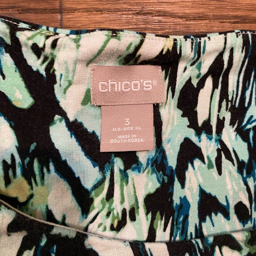 Chico's‎ Multicolor Abstract Blouse - Picture 2 of 5